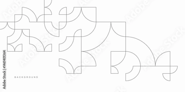 Obraz Abstract geometric technological background. Vector creative design.
