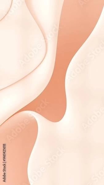 Fototapeta ピーチ色の柔肌のような重なり