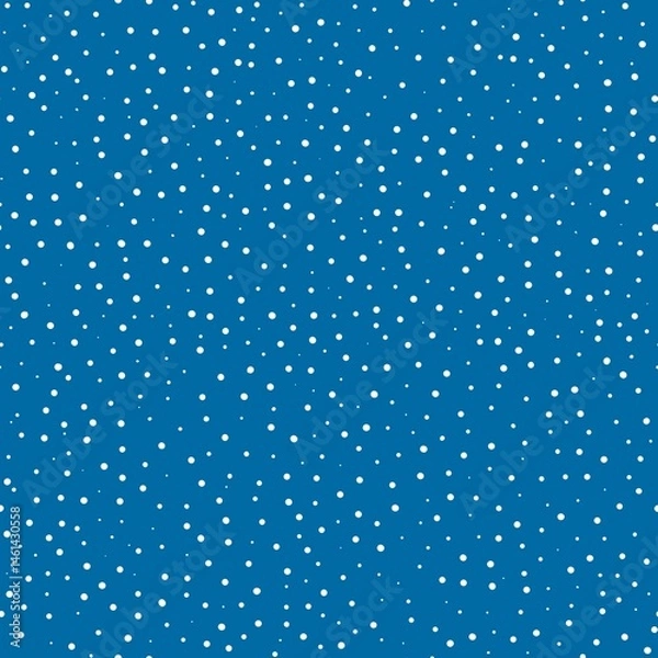 Fototapeta A seamless pattern with white dots on a blue background
