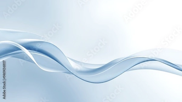 Obraz 薄氷色のオーガンジーが描く優美な流れと光