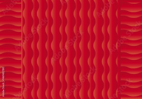 Obraz Fondo rojo con flecos ondulados en vertical y horizontal