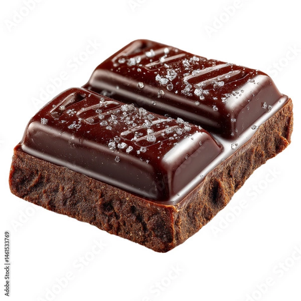 Obraz a chocolate bar on a pure transparent background, no shadows.