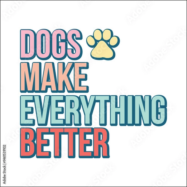 Fototapeta Dog Design vector file