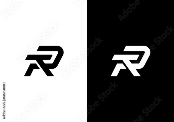 Fototapeta TR, RT monogram logo icon