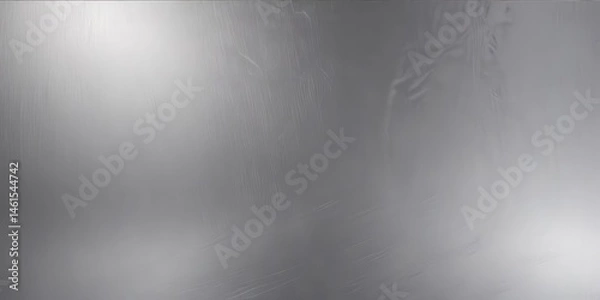 Obraz Sleek silver metallic texture, brushed metal effect, glossy, clean, simple