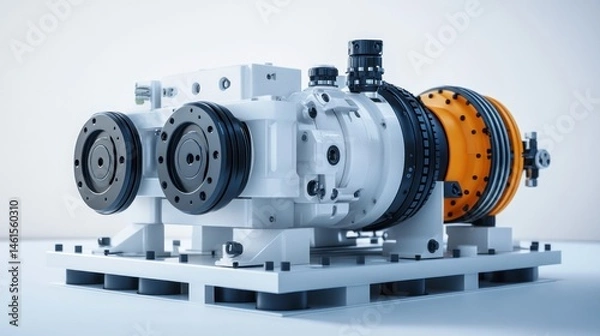 Fototapeta High-Precision Industrial Gearbox System: Advanced Engineering and Manufacturing