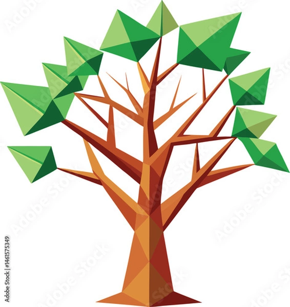 Obraz Origami tree