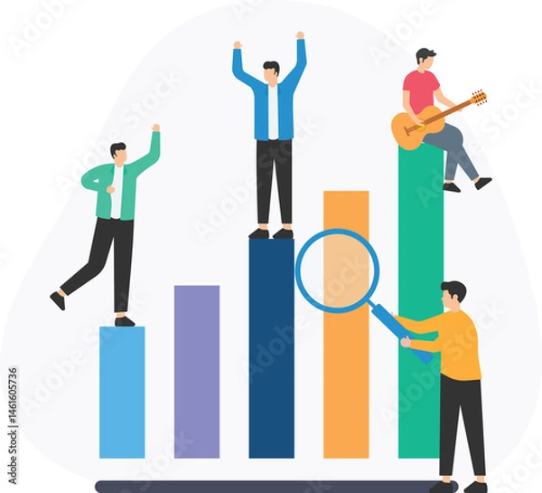 Fototapeta Wealth creation or financial growth, income generation or revenue streams, profit maximization or cost efficiency, investment returns or capital appreciation, financial planning or wealth management

