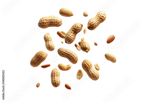 Fototapeta Collection peanuts falling