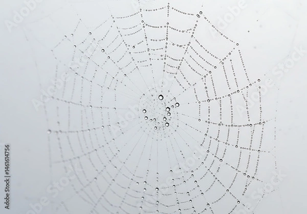 Fototapeta Intricate Circular Web Design: Abstract Background Texture