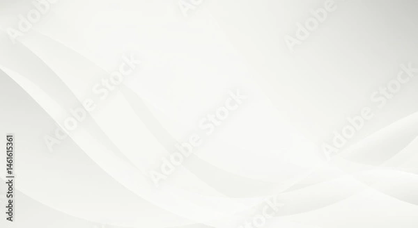 Obraz Subtle waves glide across a clean ethereal white canvas whispering of calm