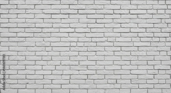 Obraz Textured white brick wall rough simple and neat