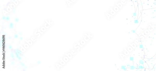 Fototapeta Clean, modern background with light blue network connections. Perfect for presentations or websites.