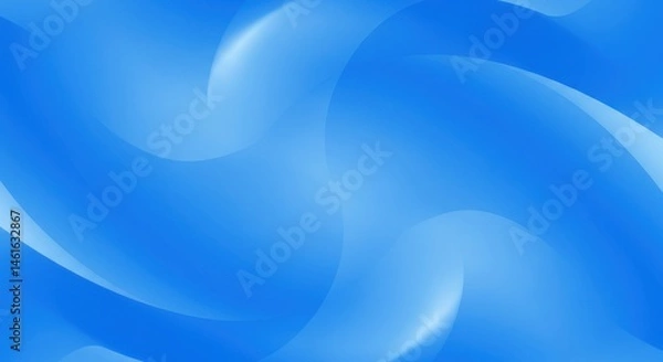 Obraz Azure Abstraction Luminous Waves in cerulean hue a liquid light dance