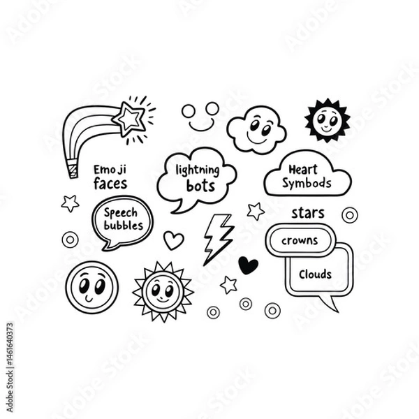 Fototapeta social media icons set