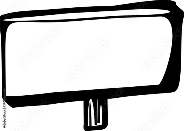 Fototapeta billboard icon black and white transparent 