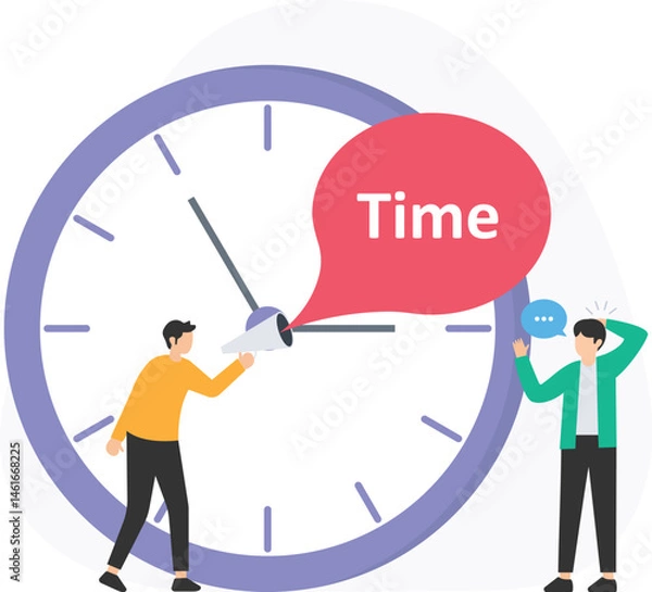 Fototapeta Time tracking or schedule planning, task prioritization or goal setting, daily planner or digital calendar, productivity tools or time-saving apps, deadline management or milestone tracking
