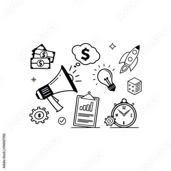 Obraz time is money concept