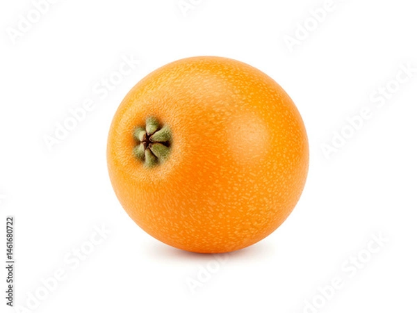 Obraz Single fresh loquat isolated on white background.