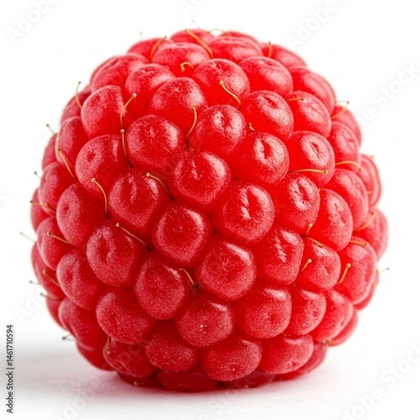 Obraz raspberry on white background