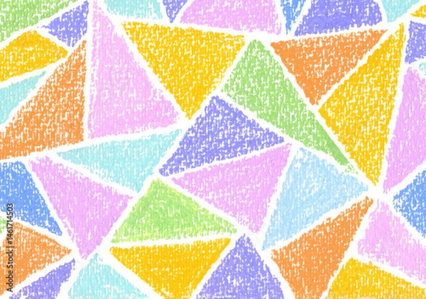 Fototapeta Pastel texture abstract background for patchwork wallpaper, geometric pattern, chalk print
