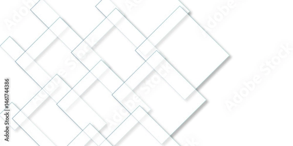 Fototapeta Geometric Shadow Tiles. Seamless Modern Texture. Square Tiles Background. 3D Tile Design