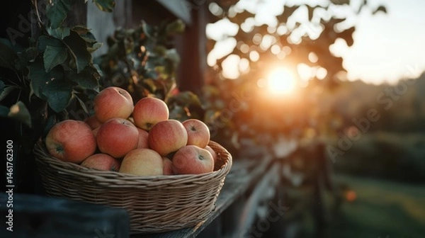 Obraz summer basket with apples