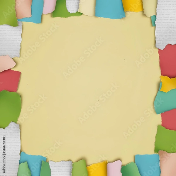 Obraz Colorful paper cut