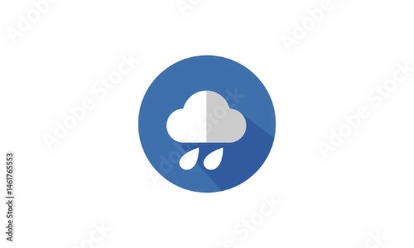 Obraz Weather Rain Logo