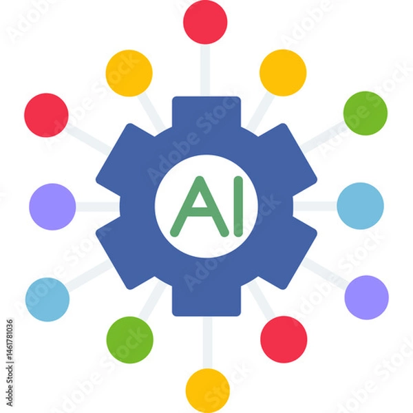 Fototapeta Artificial Intelligence Icon