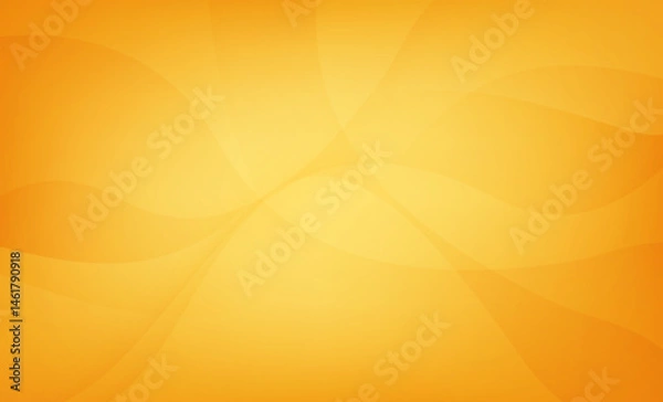 Fototapeta Abstract orange background with smooth wave shapes and gradient lighting, perfect for web design, banners, presentations, or modern digital artwork with warm tones.