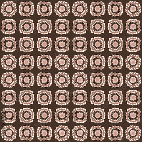 Fototapeta Circle starburst Seamless repeating tile geometric decorative pattern