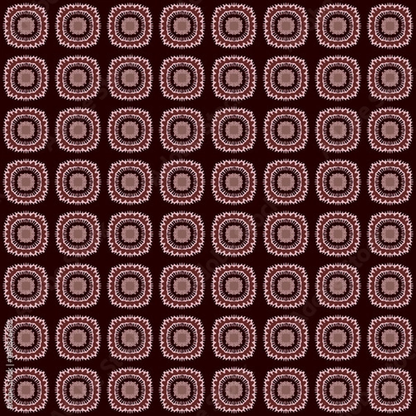Fototapeta Circle starburst Seamless repeating tile geometric decorative pattern
