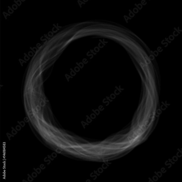 Fototapeta Smoke Ring_Text Frame #Vector Graphics