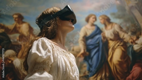 Obraz Futuristic VR Art Experience