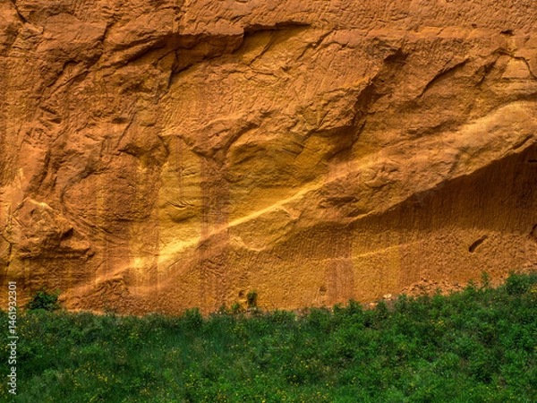 Obraz Ocher Mine in Canyon valley massif in Provence france