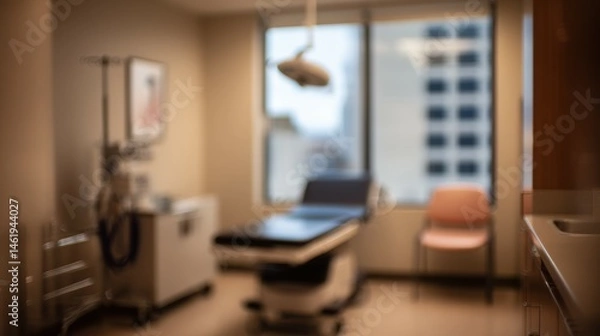 Obraz Empty examination room ready for patient in modern clinic