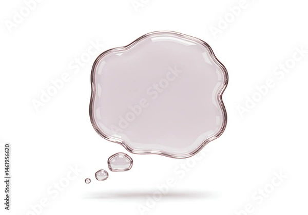 Fototapeta Grunge Text Bubble: Free Thought Bubble Image