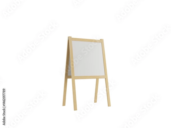 Obraz Advertising blank board isolated on transparent background
