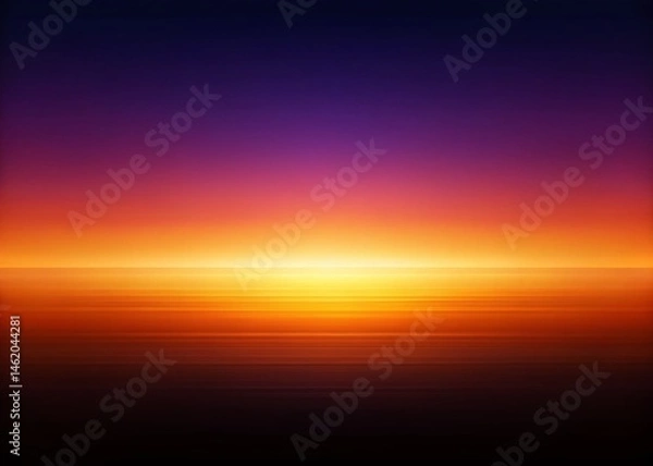 Obraz Abstract Black Sunset Gradient Background: Dramatic Night Sky Texture for Design