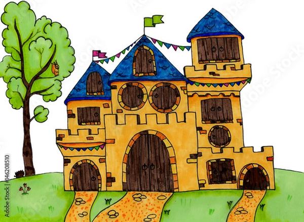 Obraz Castle children's illustration