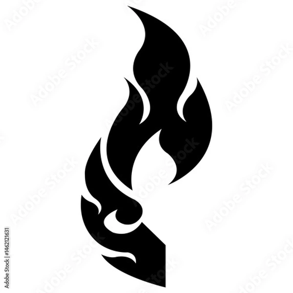 Fototapeta The native Thai pattern design is a collage of triangle shapes with pointed tops.