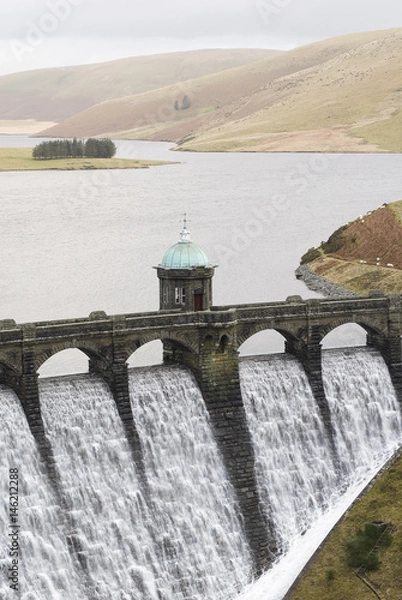 Fototapeta Craig Goch is one of the 6 dams in Elan Valley