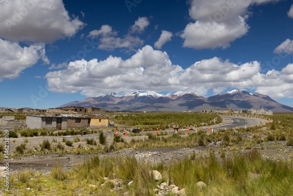 Obraz On the way across the Altiplano, Peru