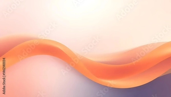 Obraz Simple gradient abstract background with smooth waves and curves flowing abstract wave background design for modern design projects. Abstract wave background