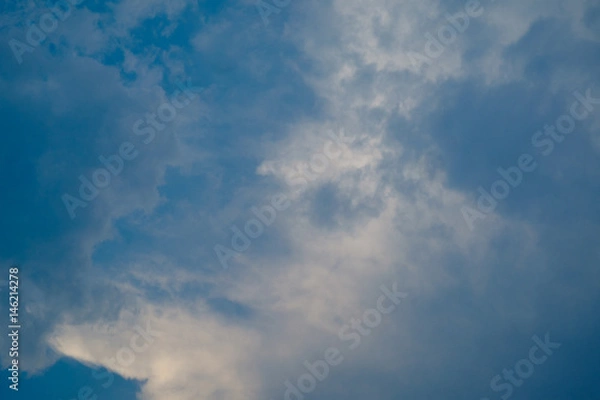 Obraz soft cloud with blue sky for backdrop background