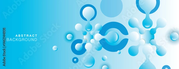 Obraz Vector design abstract connect. Science pattern texture. Internet technology banner. Molecular structure research