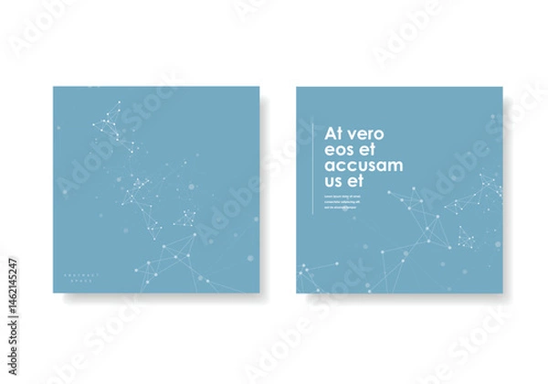 Fototapeta Atom element connection. Network concept symbol