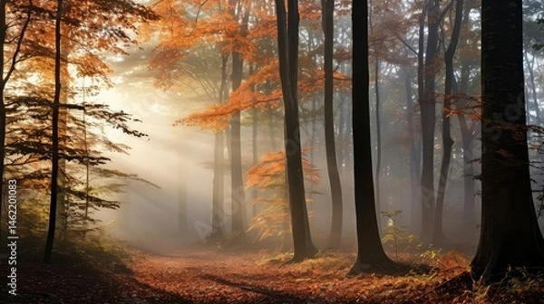 Obraz photograph autum trees