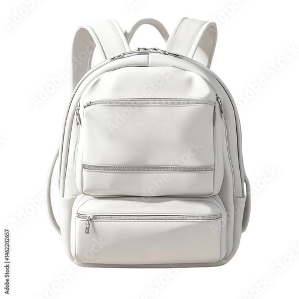 Obraz Stylish monochrome backpack against a stark backdrop revealing modern design